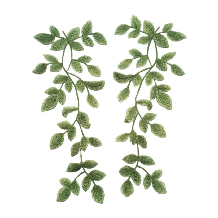 Elegant Leaf Patches Sew on Bannner Repair For Clothing Applique Patches Sequined Patches Sew On Craft 1