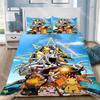 Fashion D-DigimonS Greymons Adventure Bedding Set Single Twin Full Queen King Size Bed Set Kids Bedroom Duvetcover Sets