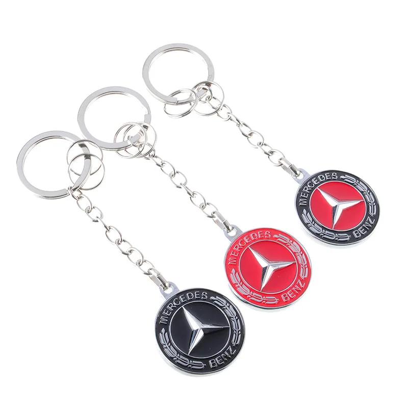 UHBKX1 2025 Hot Car Key Sticker Auto Control Keychain Badge Accessories For Mercedes Benz AMG Smart W205 C300 W203 W206 W108 W124 W126