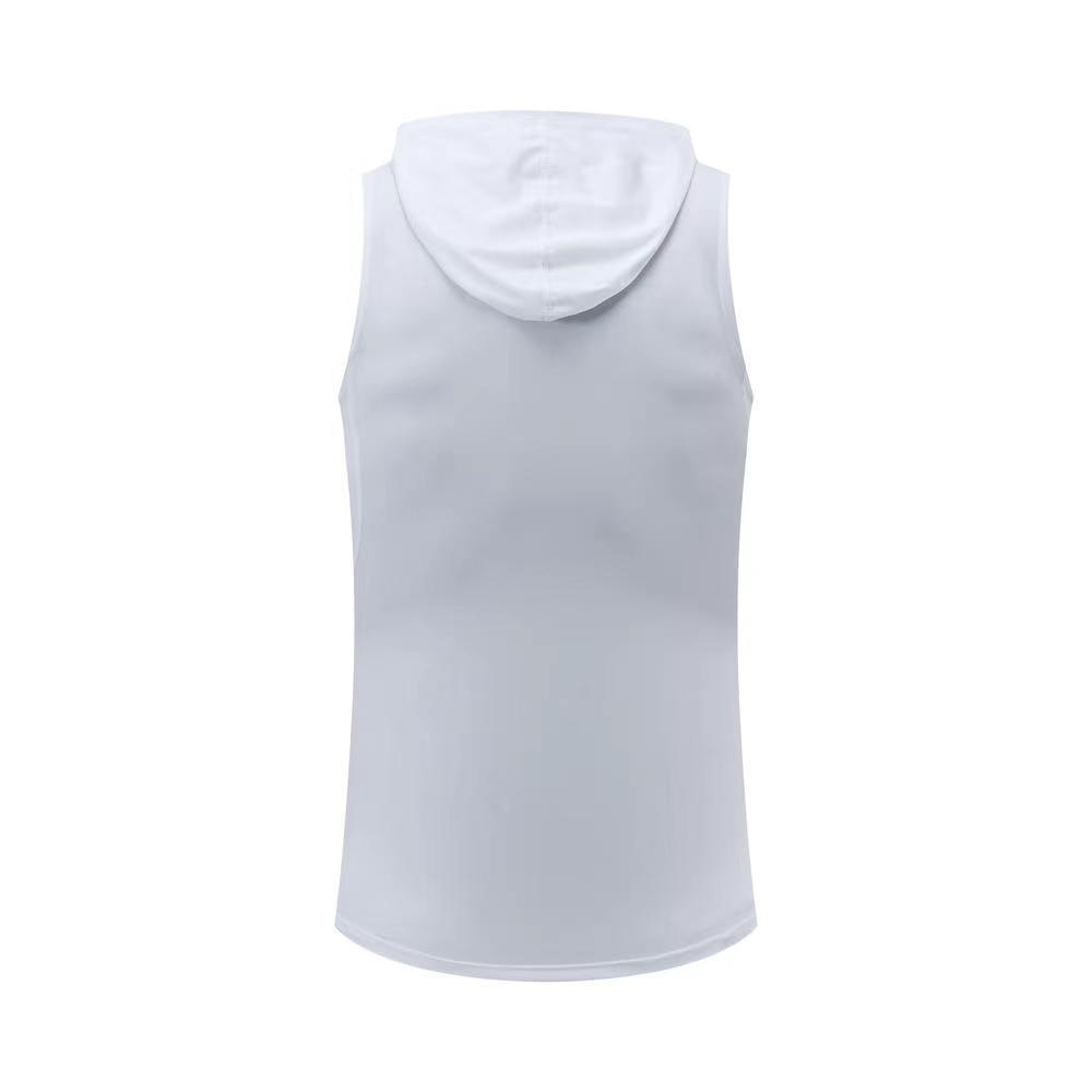 Men's Quick-Dry Hooded Sleeveless Running Vest - Breathable Fitness Top