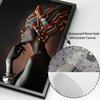 African Woman Indian Headband Portrait Canvas Painting Posters and Prints Scandinavian Wall Art Picture for Living Room
