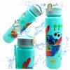 Lilo And Stitch Water Bottle With Straw For School 690 Ml