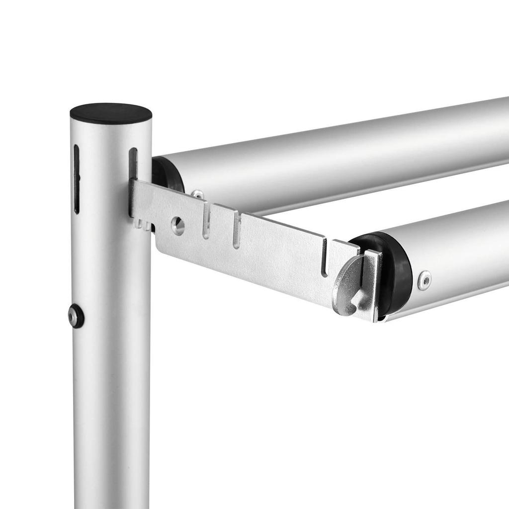 3x6m Double Layer Retractable Backdrop & Curtain Stand for Weddings – Aluminum Alloy Display Stand