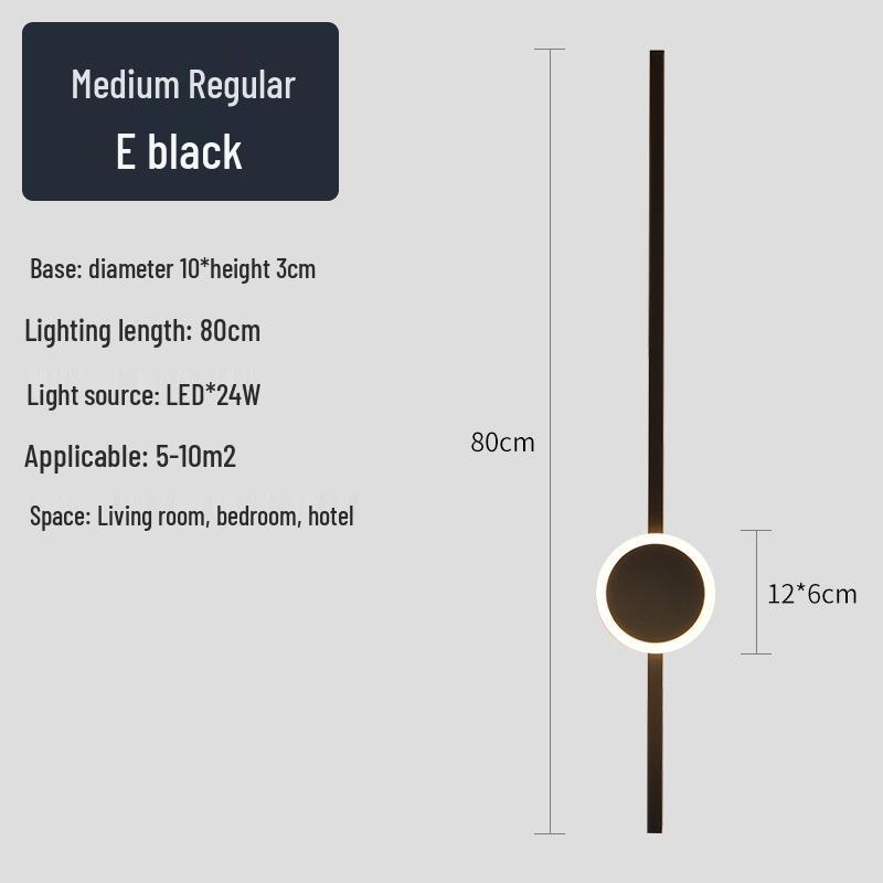 Creative Minimalist LED Wall Light for Hallway, Bedroom, Living Room, Study, and Staircase