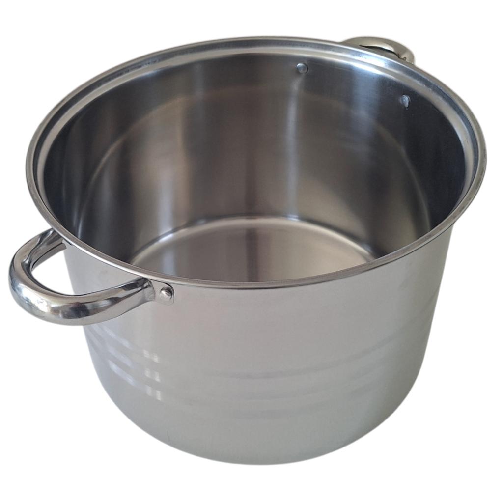 STAINLESS STEEL POT 28 cm GASTRO POT 12.5 L WITH METAL LID