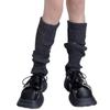 Knit Winter Warm Leg Warmers Long Socks Boot Cuffs Knit Leggings Stockings Hollow Out Knee Warmers Sleeve