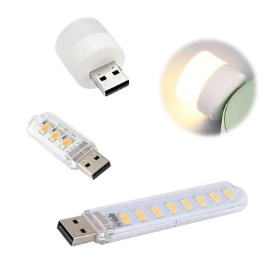 Mini USB Night Light of LED Light USB Connection Car Atmosphere Light High Brightness Light Portable Energy Saving Bedroom Entrance Auxiliary Lighting