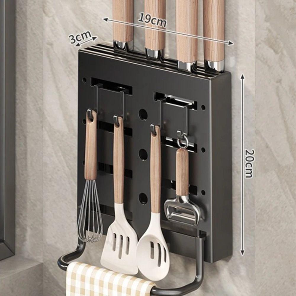 Wall-Mounted Kitchen Utensil Rack Punch Free Chopstick Barrel  for Kitchen