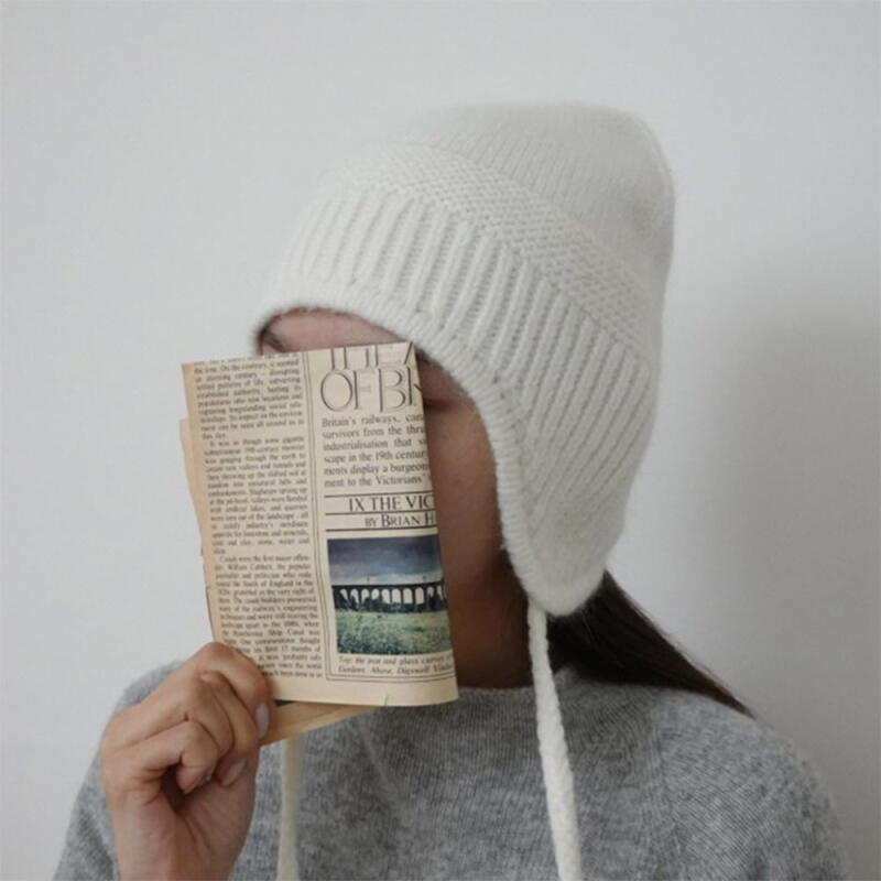 Women s Pastel Angora Beanie Soft Lovely Jinbeiji