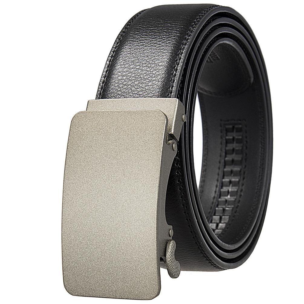 1Pcs Automatic Buckle Belt, Cowhide Men'S Belt, Fashion Belt, Belt Ly36-0101-1