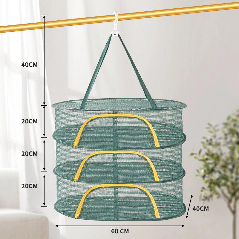 New Style Mosquito-Proof Drying Net for Fish, Chili, Bacon, Sweaters, Underwear - Fully Enclosed Design