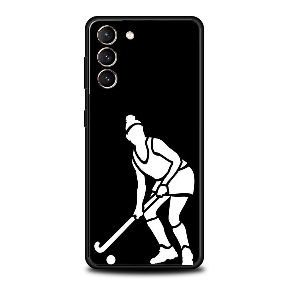 Phone Case For Samsung Galaxy S24 S23 Ultra S22 S21 S20 FE 5G S10 S10E S9 Plus S8 Soft Silicone Black Cover Ice Hockey Rink