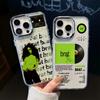 C-Charlis XCX B-BRAT Brat 360 365 Phone Case For iPhone 17 16e 16 15 14 13 12 11mini Pro Max X XR XSMAX 8 7 Air Plus Soft Cover