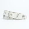 Punk Men'S Belt Metal Pyramid Square Bead Rivet Decorative Corn Buckle Hollow Belt Women