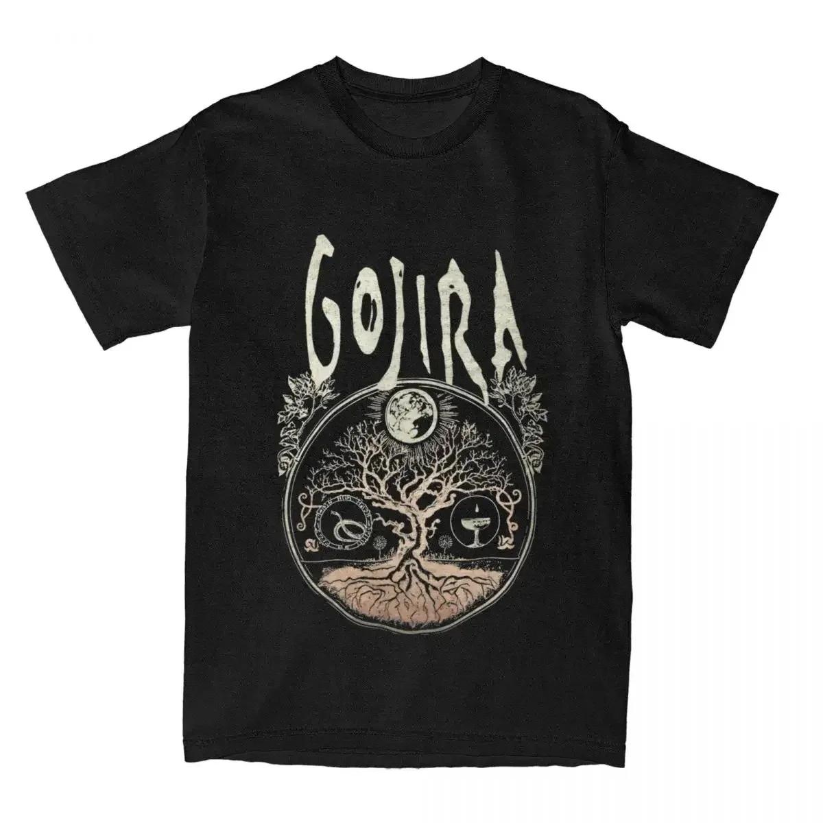Rock Metal Band Gojiras Men Women s T Shirts Merch Vintage Tees T-Shirt Cotton Summer Clothing T-Shirt Cotton Summer Clothing S