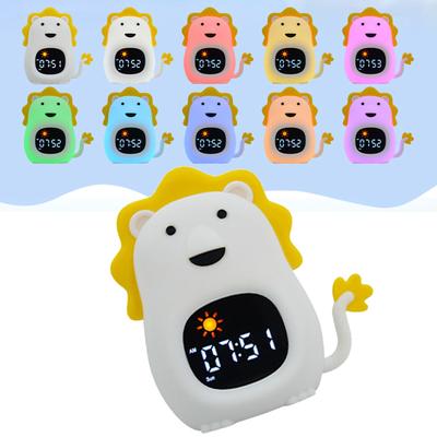 Desk Alarm Clock with Adjustale Soft Light And 6 Melodies Children's Room Decoration For Easily Kids Wake Up Clock