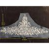 New Exquisite Pure Handmade Bright Crystal Patches Sew-on Rhinestones Applique with Stones Sequins Beads for Wedding Dress DIY Manual Accessories