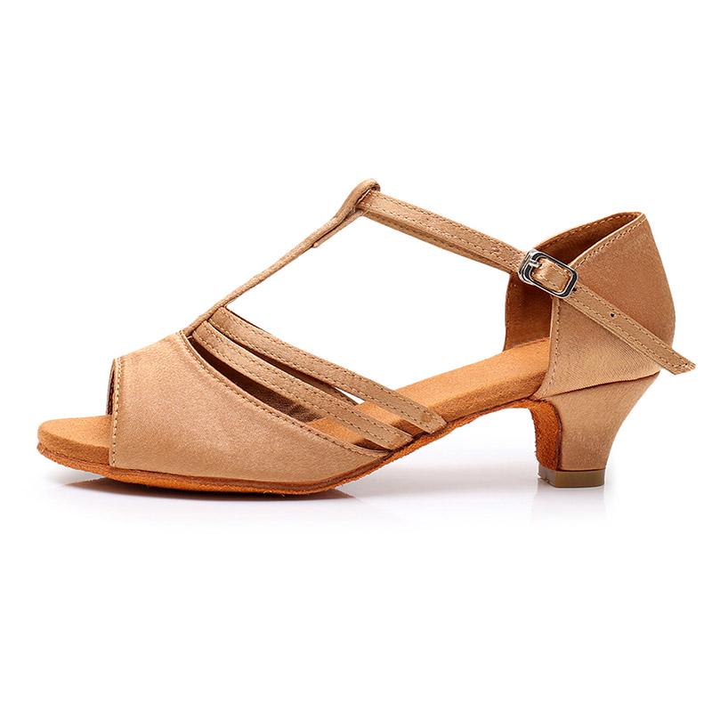 Scarpe da allenamento per danza da ragazza con tacco basso Scarpe da ballo latino per donna da donna