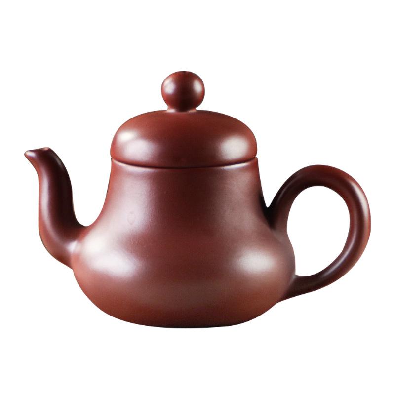 Chaozhou Red Clay Handcrafted Zisha Tea Pot - Small Capacity Brewing Ware