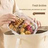 Cmaos 3-Grid Divided Transparent Food Storage Containers