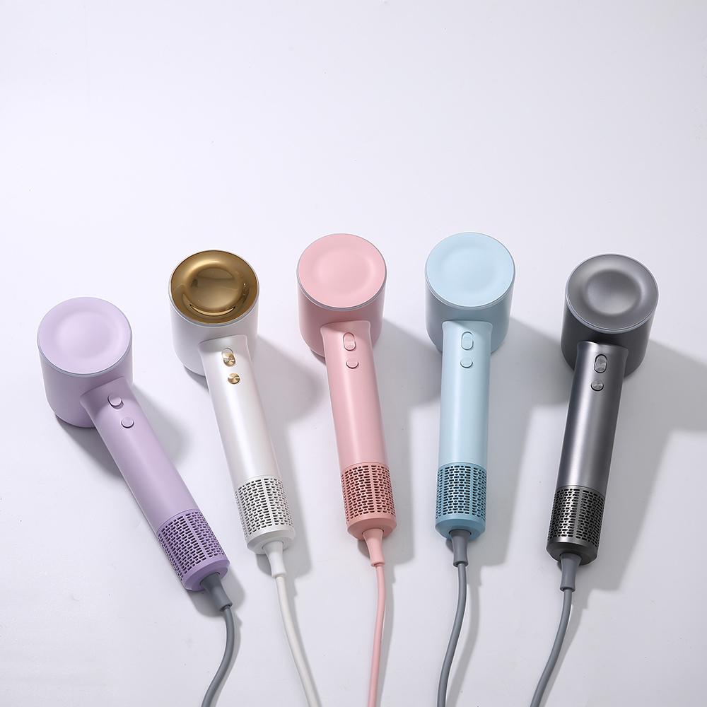 Sèche-cheveux professionnel Haute vitesse 23m/s Soin capillaire aux ions négatifs 110000 tr/min Sèche-cheveux Faible bruit Contrôle intelligent de la température