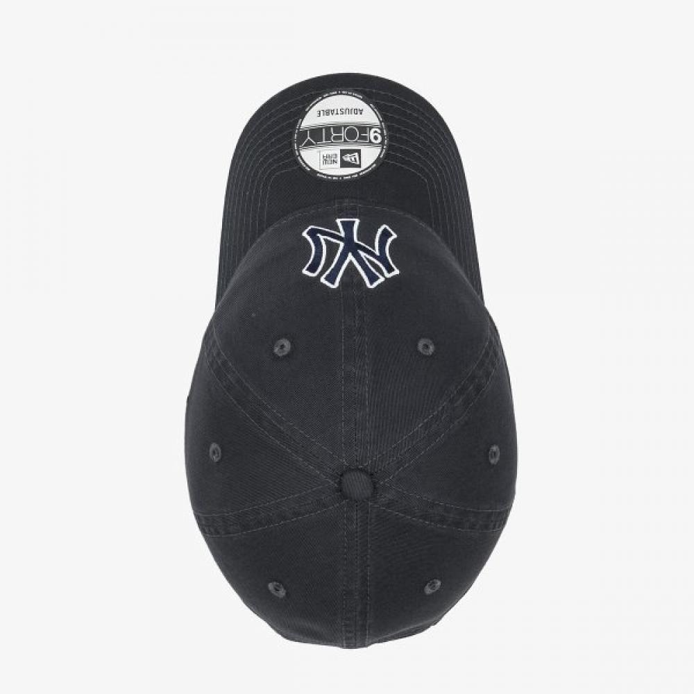 New Era New York Yankees Basic Outline Unstructured Ballcap Dark Graphite 145618
