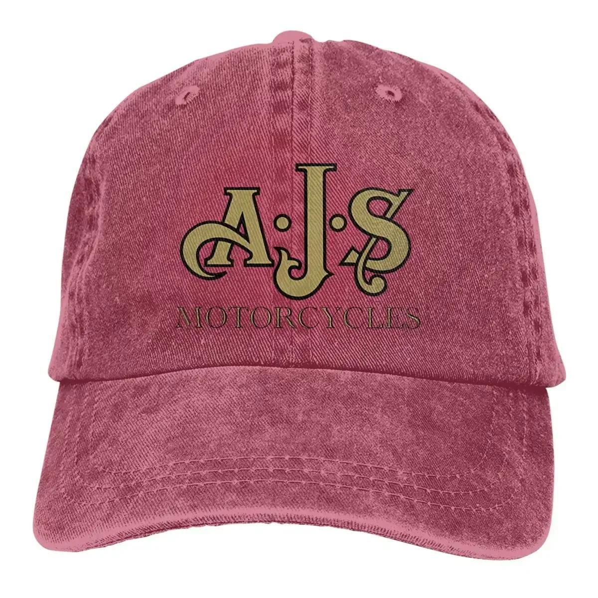 

Summer Cap Sun Visor AJS MOTORCYCLES Hip Hop Caps Ajs Cowboy Hat Peaked Hats One Size
