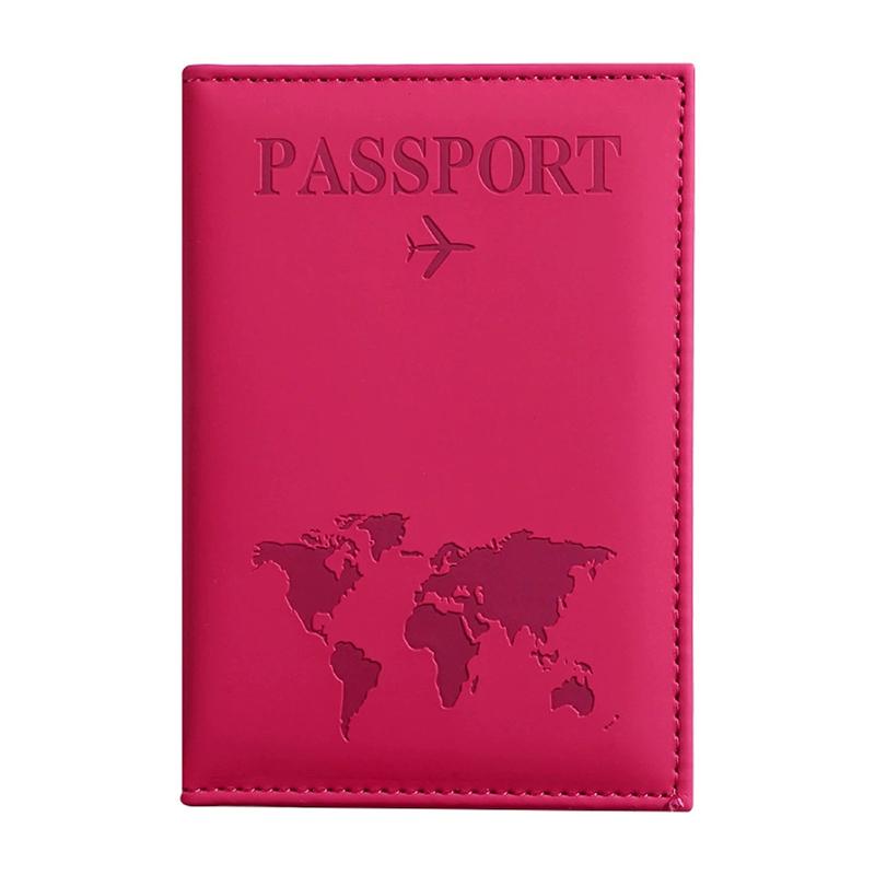 1pc Passport Holder Slim & Portable Map Essential Cruise Passport Cover for Travel PU