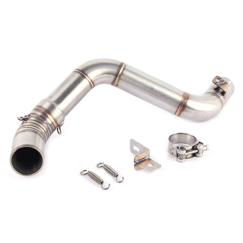 Slip On Motorcycle Exhaust Muffler Full System Middle Link Pipe  For KTM DUKE 125 150 200 390 2012-2016