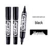 Dual-Tip Oil-Based Marker: Waterproof & Fade-Resistant, Thick & Thin Tips in Black, Red, Blue - Ideal for Logistics