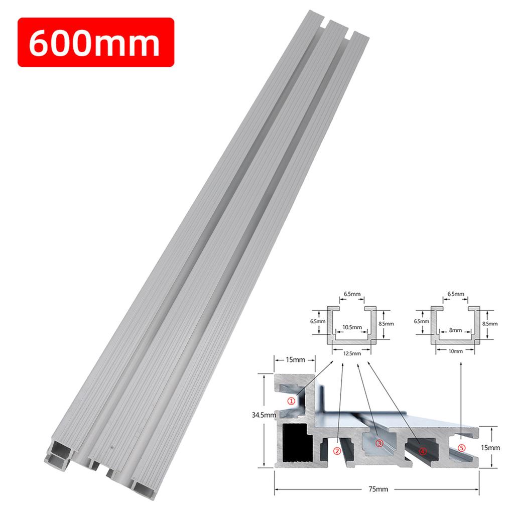 75 Type Miter Track Aluminium Miter Track Fences Long Durability Strong Strength Wear Resistance Weather Resistance