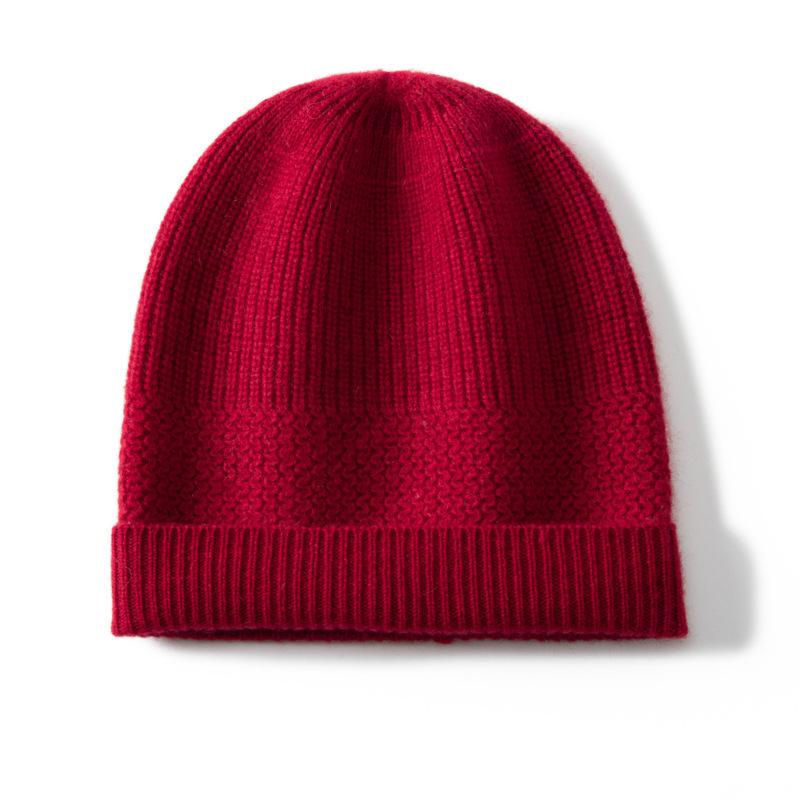Autumn and winter new cashmere hat women's twisted bag head hat thermal ear protection hat casual wool hat