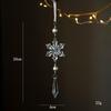 Snowflake Ornaments 2D Acrylic Snowflake Pendant Charm Christmas Ornaments For Winter Party Indoor Holiday Ceiling Office