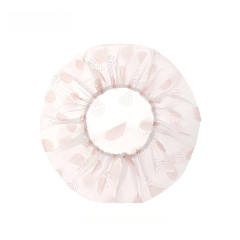 Waterproof Shower Cap, Adult Shower, Moisture-proof Kitchen, Anti-oil Fume Head Cover, Dry Hair Mask, Special Bath and Bath Cap розовый