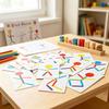 Wooden Stick Figure Puzzle Kids Educational Toy Body Part Recognition Visual Perception Training For Ages 3+