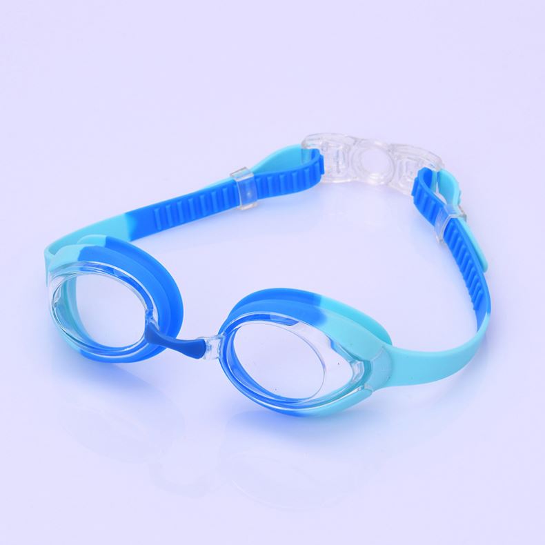 Children's Silicone Swimming Goggles PC Lens Lightweight Waterproof Anti-Fog Leakproof Design Custom Logo Anti-UV Clear Vision