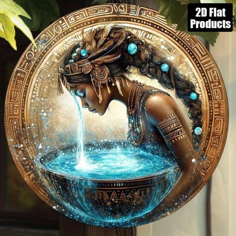 Decorative Metal Wall Art Sign 20x20 Cm Tin Painting