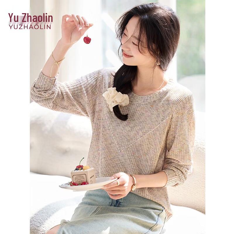 YUZHAOLIN Women s Hollow-Out Knit Top M