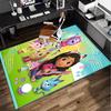 Colorful Friends Dollhouse Office Rug Chair Mat, Game Carpet, Suitable for Front Door, Bedroom, Living Room, Desk, Holiday Gift