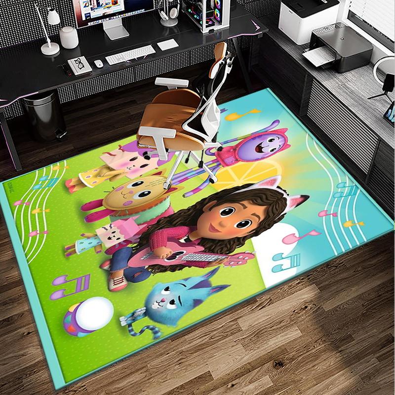 Colorful Friends Dollhouse Office Rug Chair Mat, Game Carpet, Suitable for Front Door, Bedroom, Living Room, Desk, Holiday Gift