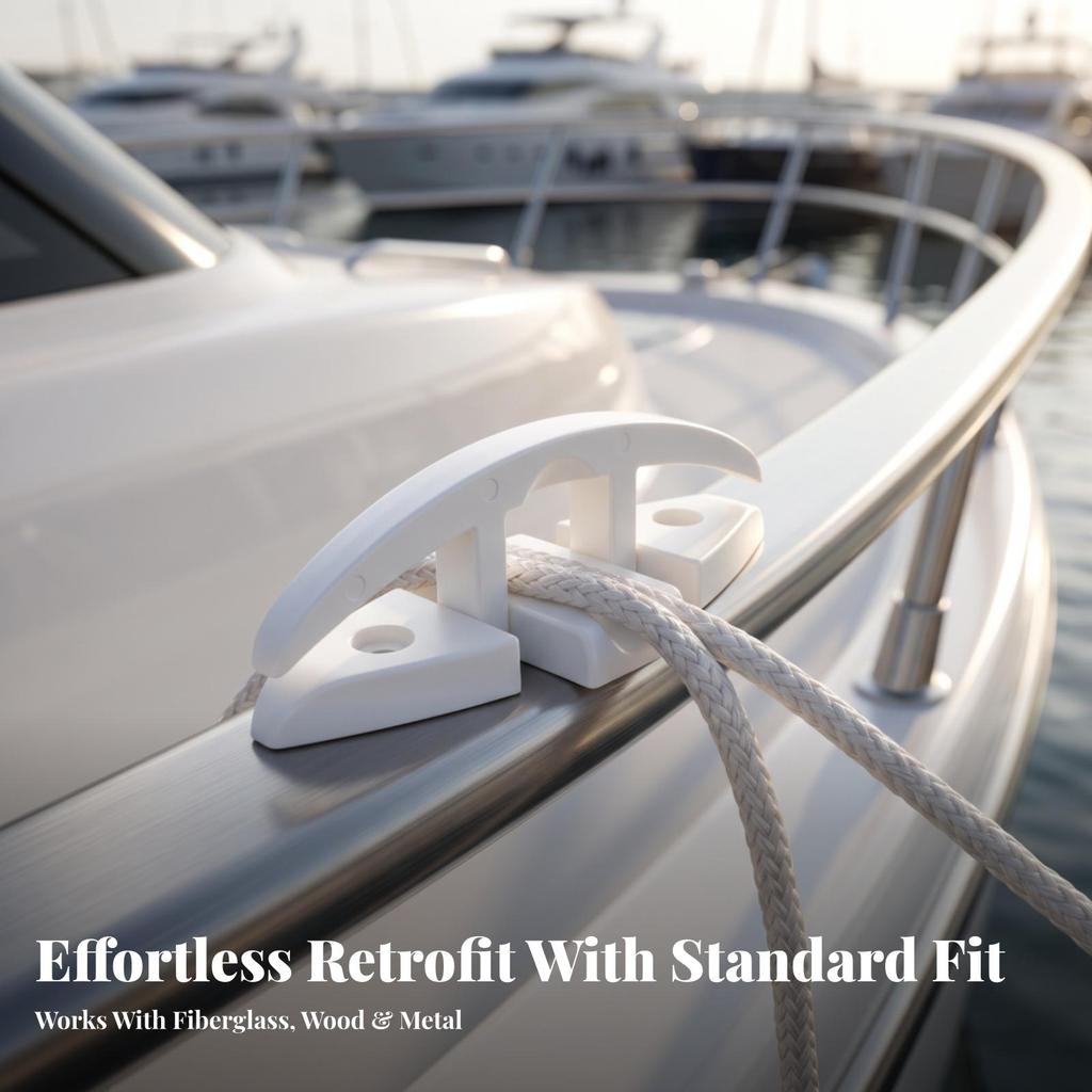 Marine Grade Nylon Cleat Compact Folding Boat Easy Installation for Boats