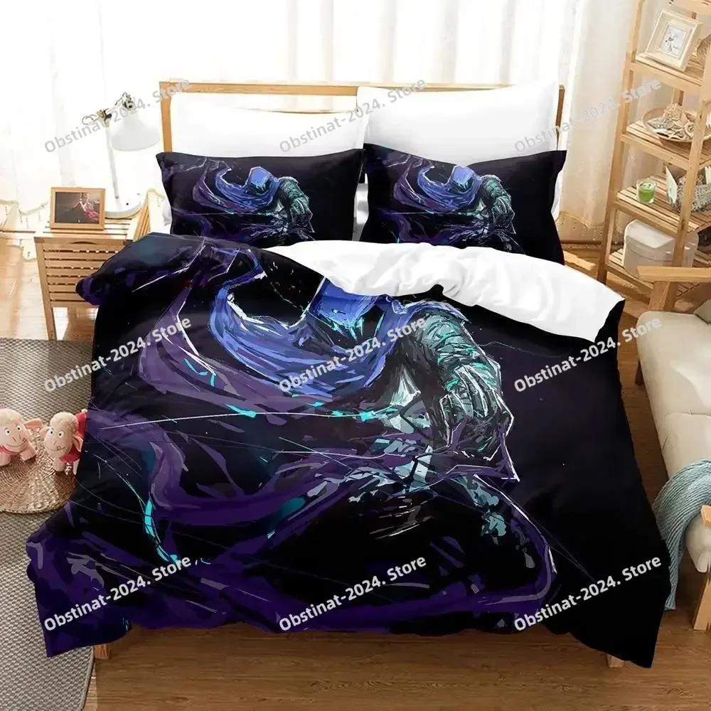 3d Game Jett Valorant Bedding Set Duvet Cover Full Queen King Size Pillowcase Bed Printed Bed Set Aldult Kid Bedroom Single Twin