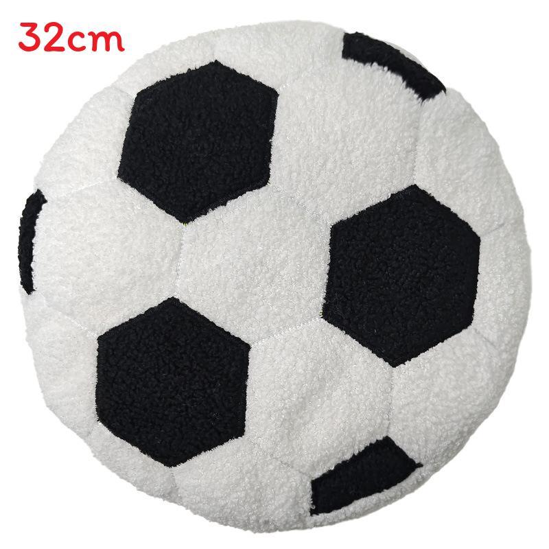 Modern Style Soccer Plush Pillow With Teddy Velvet Cover For Home Decor And Gifts