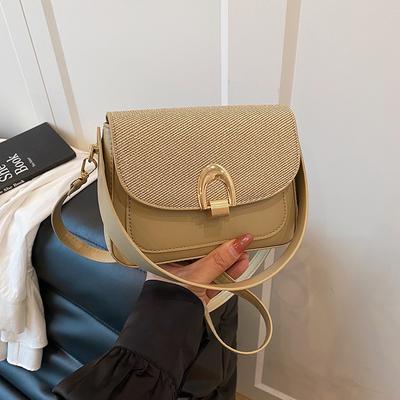 Nische einseitige Achseltasche Damen 2025 neue trendige Mode Satteltasche schlichte personalisierte einseitige Umhängetasche