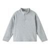ASK JUNIOR Boys' Half-Placket Brushed Long Sleeve T-Shirt