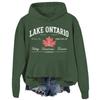 Unisex Hoodie with Letter Print and Pocket for Casual Athletic Wear
