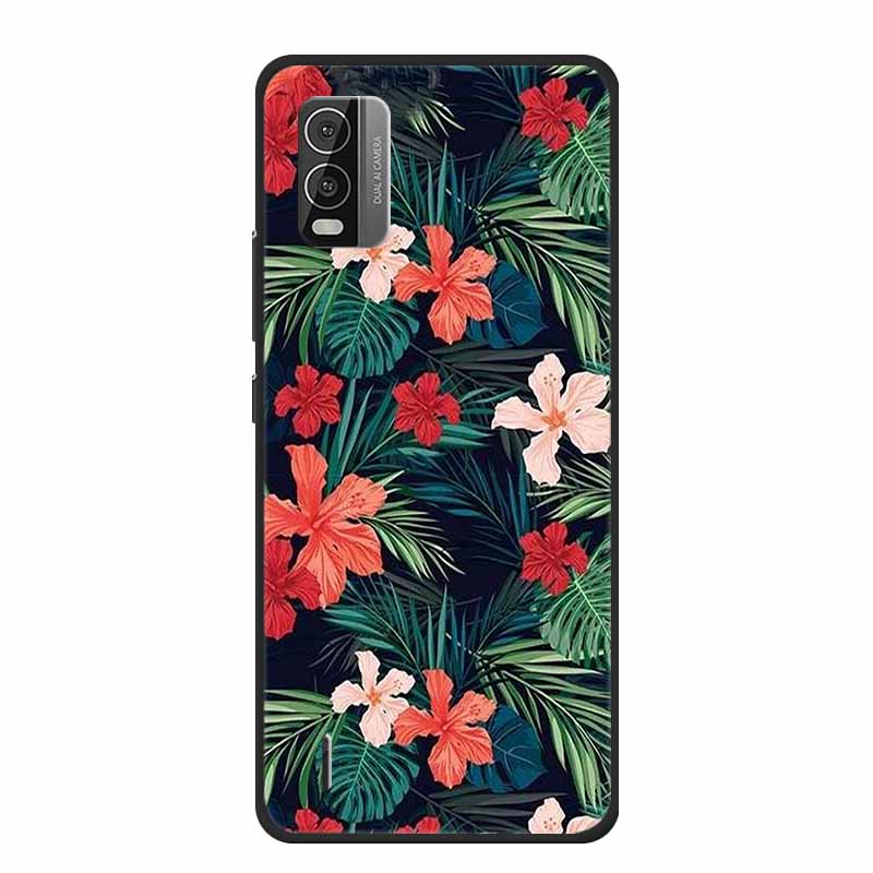 For Nokia C110 C210 C300 Case Soft black Silicone Bumper TPU Phone Wolf Cat Flower CaseS For C110 210 300 Shock proof Bumper TPU