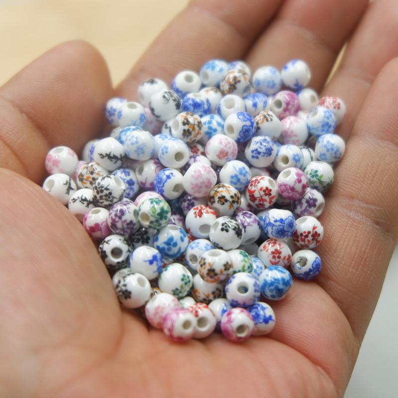 

Керамические бусины Синие и Белые Рассыпные бусины Браслет Плетеный Подвеска Китайский узел Ручная работа DIY Ювелирные аксессуары Материал Круглые бусины 6mm ceramic beads