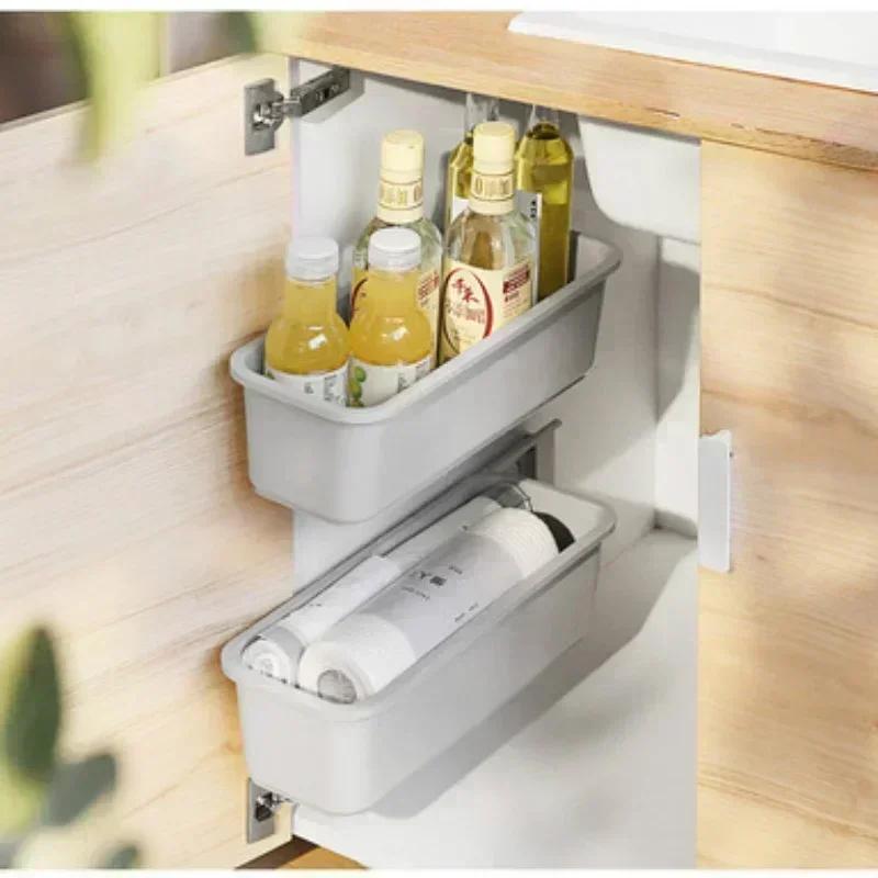 Kitchen Convenience Storage Rack Drawer Organizer Under Sink Bathroom Stand Wall-mounted Storage Shelf Space Saver Closet Boxes