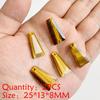 2PCS Natural Yellow Tiger Eye Stone Pendant Heart Star Drop Shape Symbolizing bravery and wealth protection Amulet Healing Charm